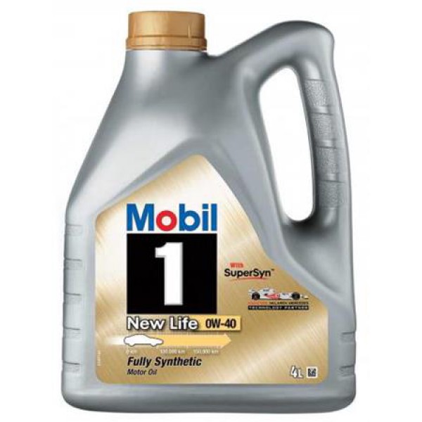 Моторное масло Mobil 1 New Life 0w40 синтетическое (4л)